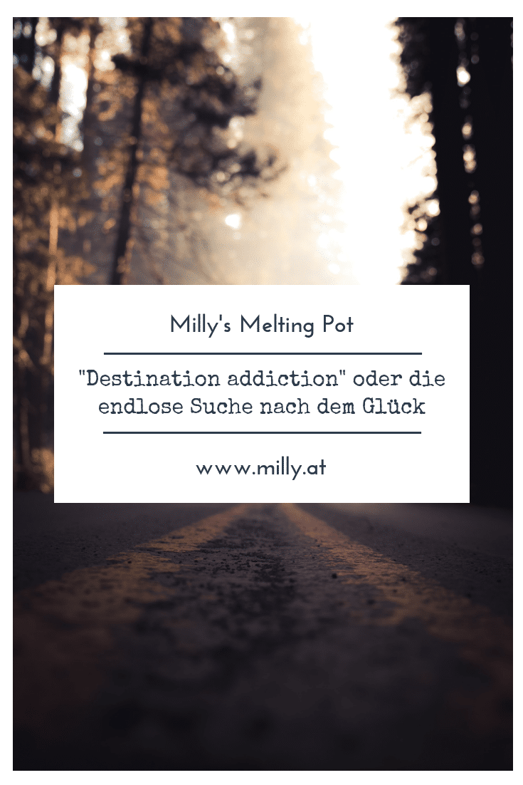 Manche Menschen sehen das Glück immer in der Zukunft, und sind daher buchstäblich "süchtig" nach der Suche nach dem Glück, weil sie es nie erreichen.
