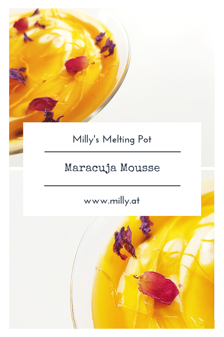 Dieses luftig lockere Maracija Mousse ist in 10 Minuten gemacht und passt zu jeder Gelegenheit! Gefroren auch als Eis köstlich.